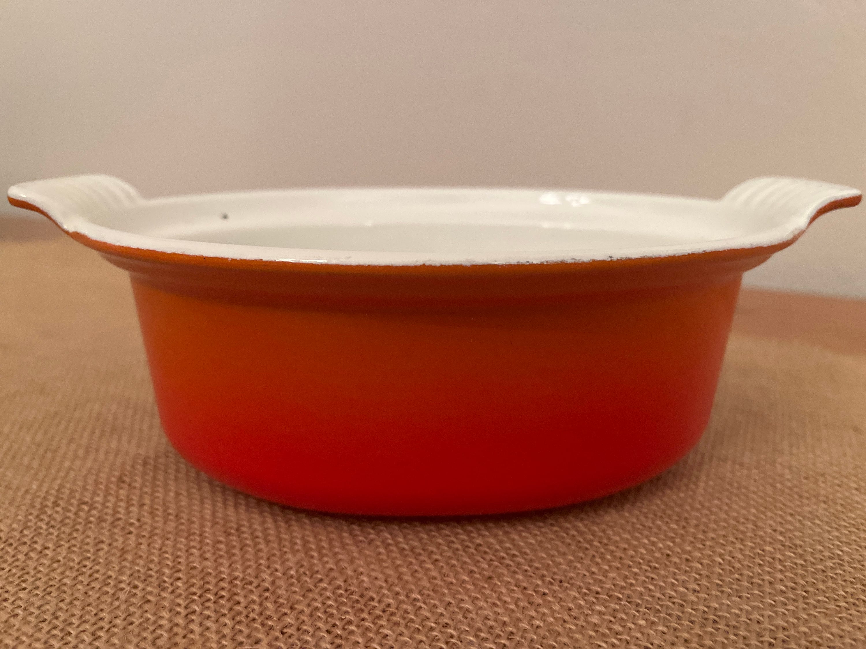 Le Creuset 1960's Heritage Mini Dutch Oven 1 Qt #18 in Flame
