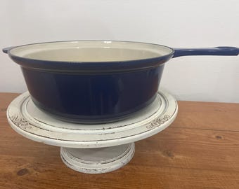Le Creuset #26 3.5 Quart Multifunction Sauce Pan Only COBALT BLUE Cast Iron Sauce Pot