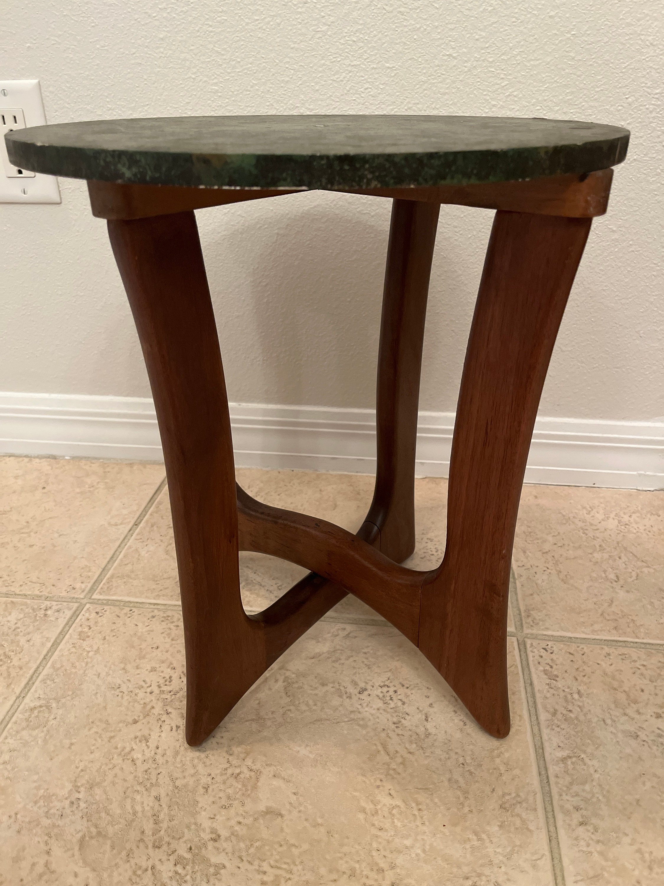 Mid Century Walnut Plant Stand MCM Furniture Side Table - Etsy