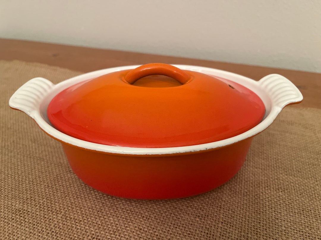 Le Creuset 1960's Heritage Mini Dutch Oven 1 Qt #18 in Flame