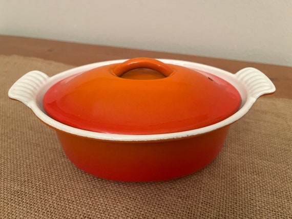 Le Creuset 1960's Heritage Mini Dutch Oven 1 Qt #18 in Flame