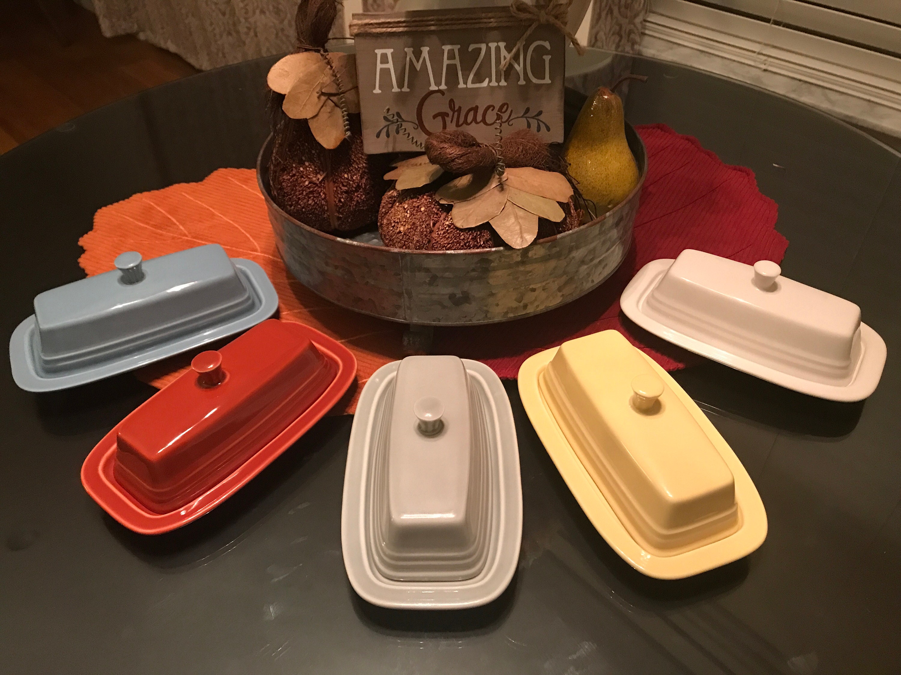 FIESTA Small Butter Dish P86BLACK ONLY Etsy