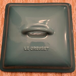 Le Creuset Heritage Covered Square Caribbean Blue Stoneware