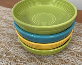 Fiesta VINTAGE DESSERT BOWL 6.25" Fiestaware Vintage Berry Bowl Art Deco Ceramic Bowl