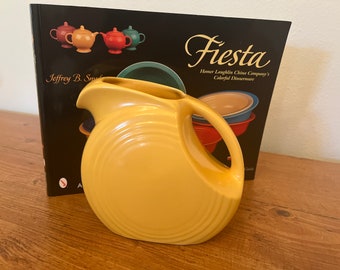 Fiesta Vintage Juice Pitcher -Small Disc Pitcher - VINTAGE YELLOW