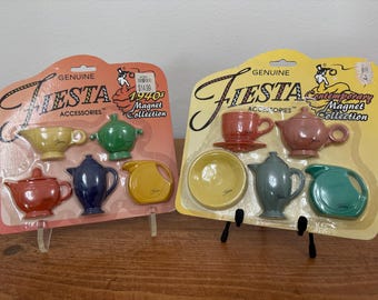Fiesta MAGNET COLLECTION SET in 1940's or Contemporary Design Genuine Fiesta Accessories