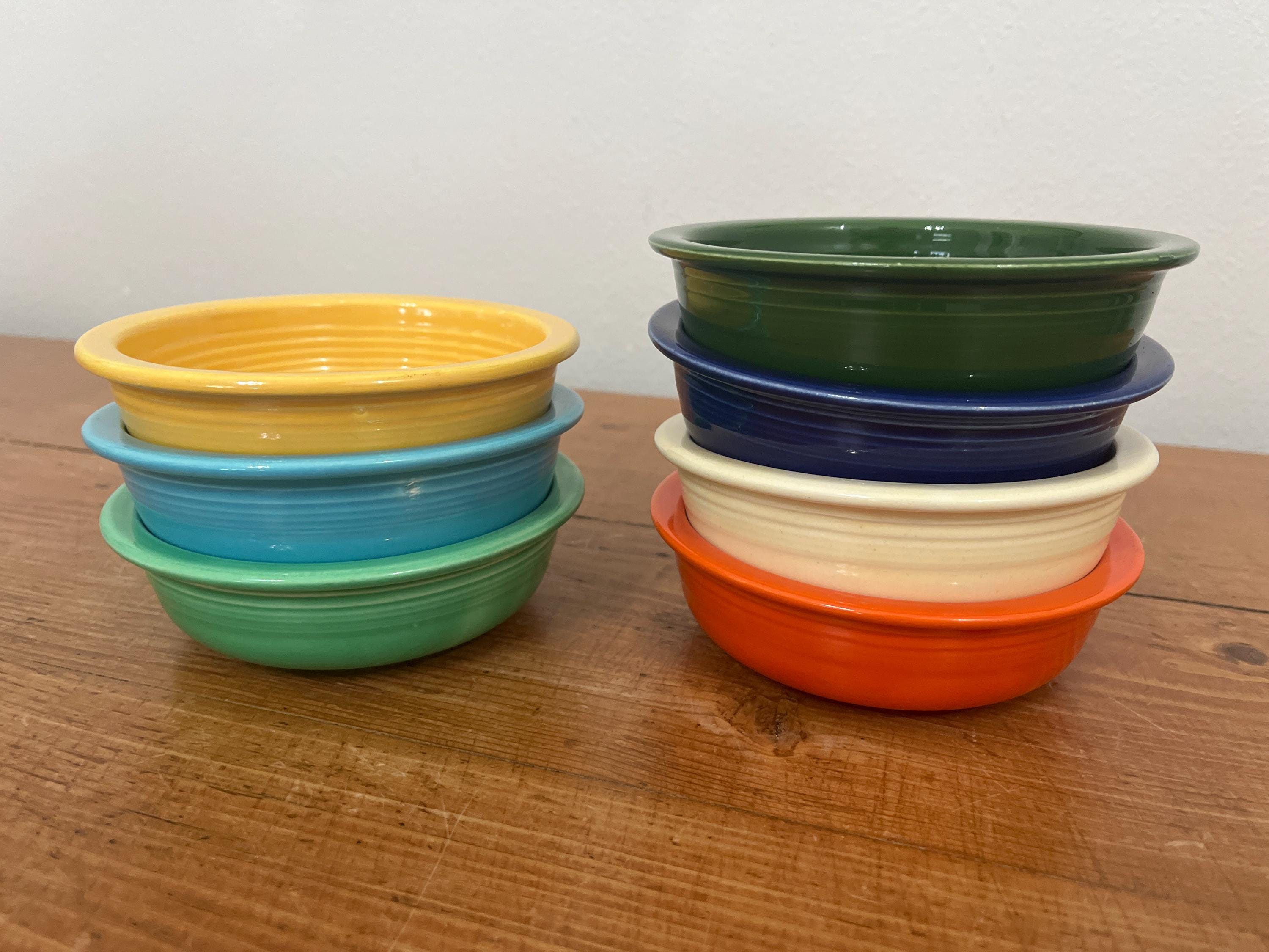 Fiesta 14oz Small Footed Bowl Ivory - Lead-Free China Dishwasher & Microwave Safe