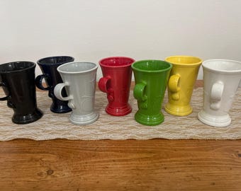Fiesta P86 PEDESTAL MUG in color choice Fiestaware Latte Mug Ice Cream Sundae