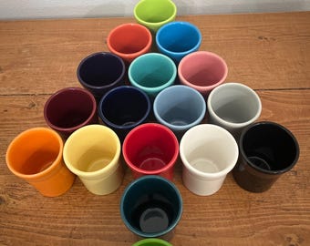 Fiesta Tumbler Juice Glass in Post '86 Color Choice Fiestaware Pencil Holder