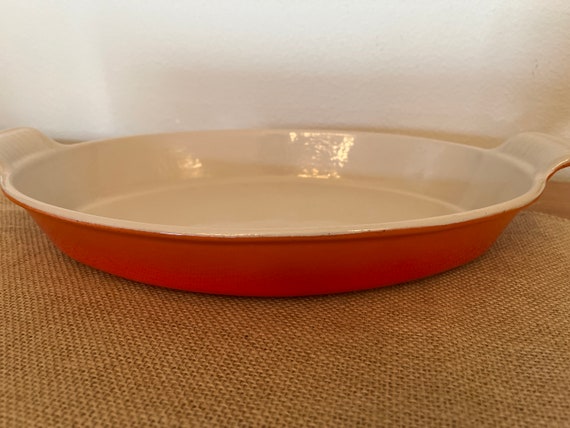 Le Creuset 32 2 Quart FLAME HEAT RING Au Gratin Baker 