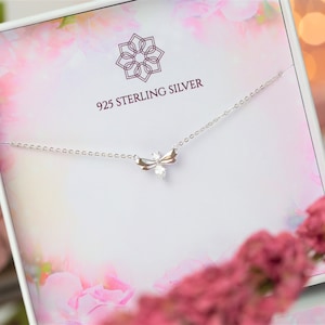 Firefly Halskette | Insekten Halskette | Firefly Anhänger | Glühwürmchen 925 Silber | Weihnachtsgeschenkidee für Sie in Deutschland