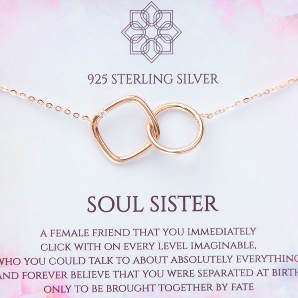 Soul Schwester Halskette | Geburtstags- oder Weihnachtsgeschenk für die beste Freundin