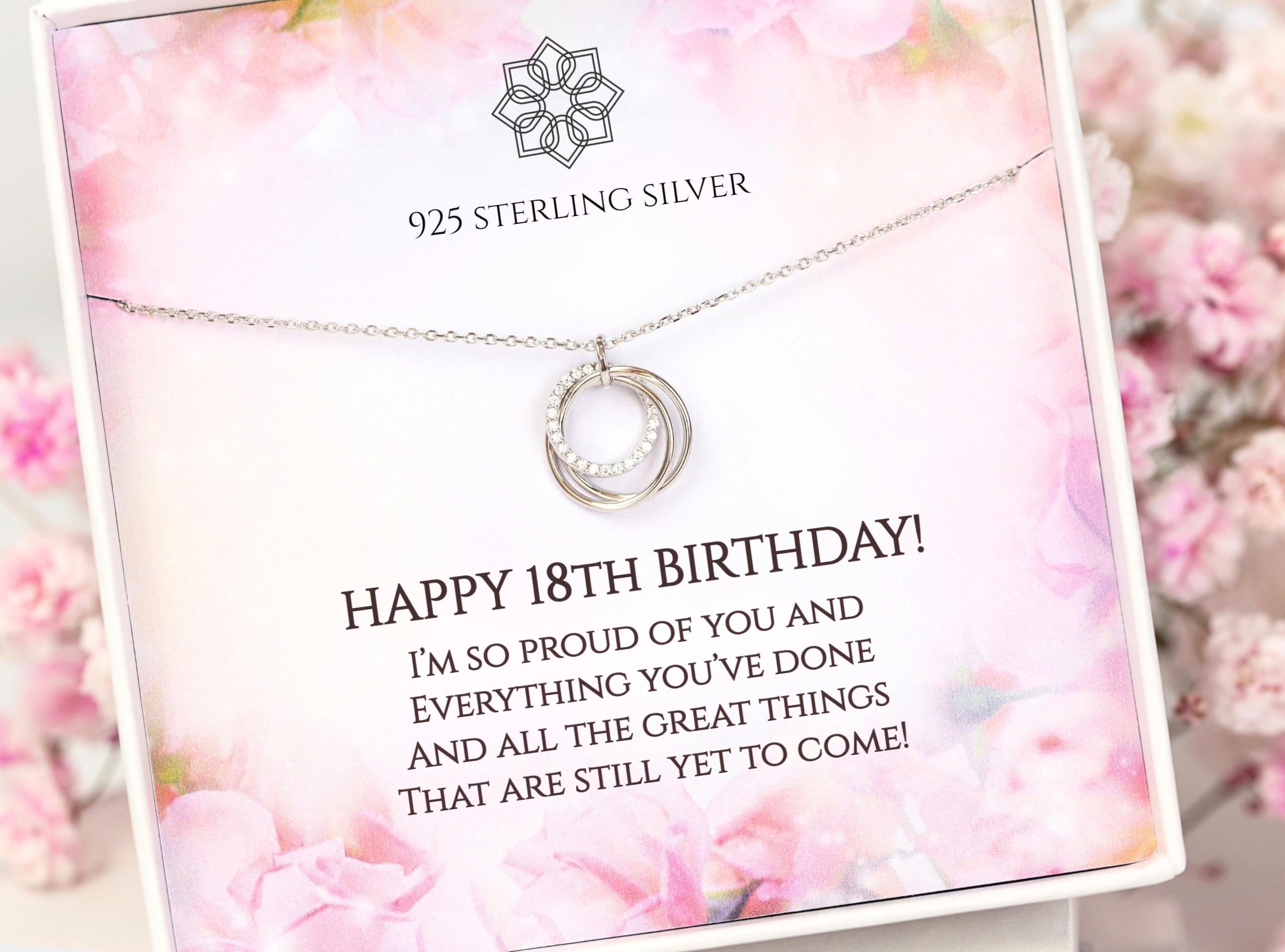 Ciondolo Farfalla Lucky Sixpence Compleanno 18in Argento Sterling