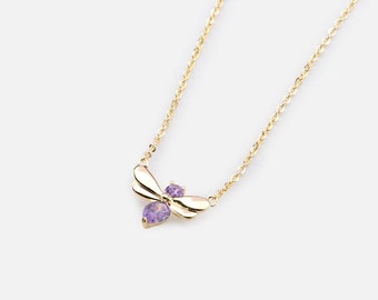 Amethyst Firefly | Birthstone Bracelet and Necklace | Inspirational Gift for her February Birthday