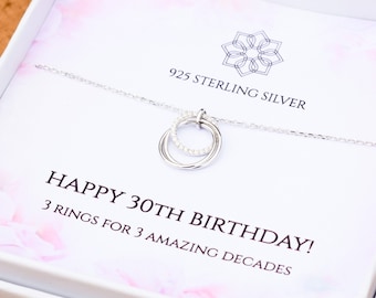 30th Birthday Necklace - Etsy