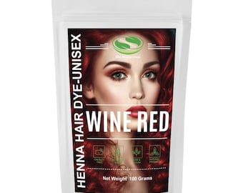 Wine Red Henna Hair Dye