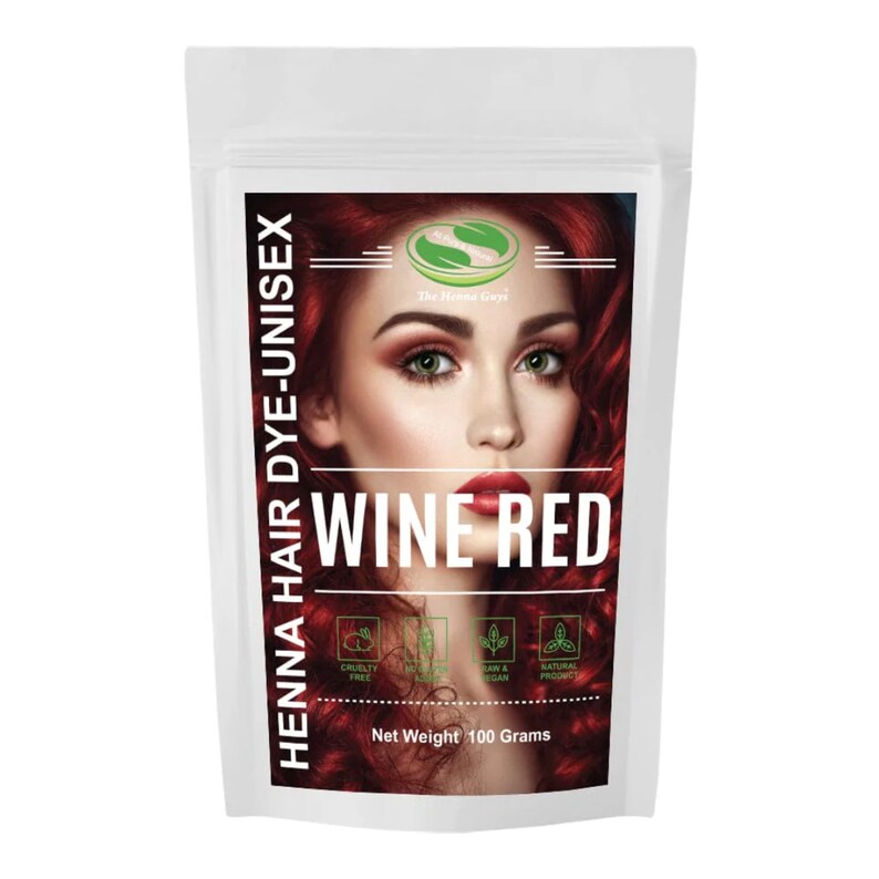 Wine Red Henna Hair Dye Etsy