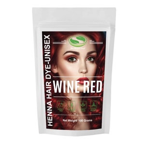 Wine Red Henna Hair Dye - Etsy Wine Red Henna Hair Dye - Etsy