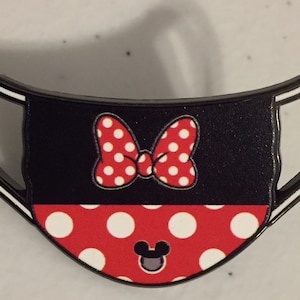 Minnie Maus Fantasy Pin Versteckte Maske Pin! Fantasy Disney Gesichtsmaske Versteckte Mickey Inspirierte Pin Minnie Maus Design in einer Maskenform Pin!