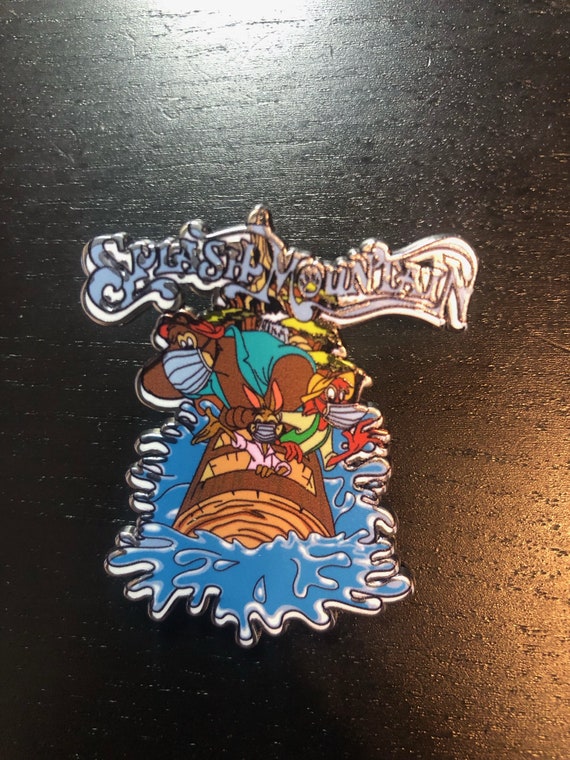 Splash Mountain Mask Pin Brer Rabbit, Brer Fox, and Brer Bear in