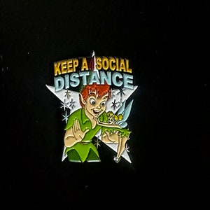 Pin Piotruś Pan Dzwoneczek - Zachowaj dystans społeczny Pin Fantasy 2020 Pin inspirowany Disneyem