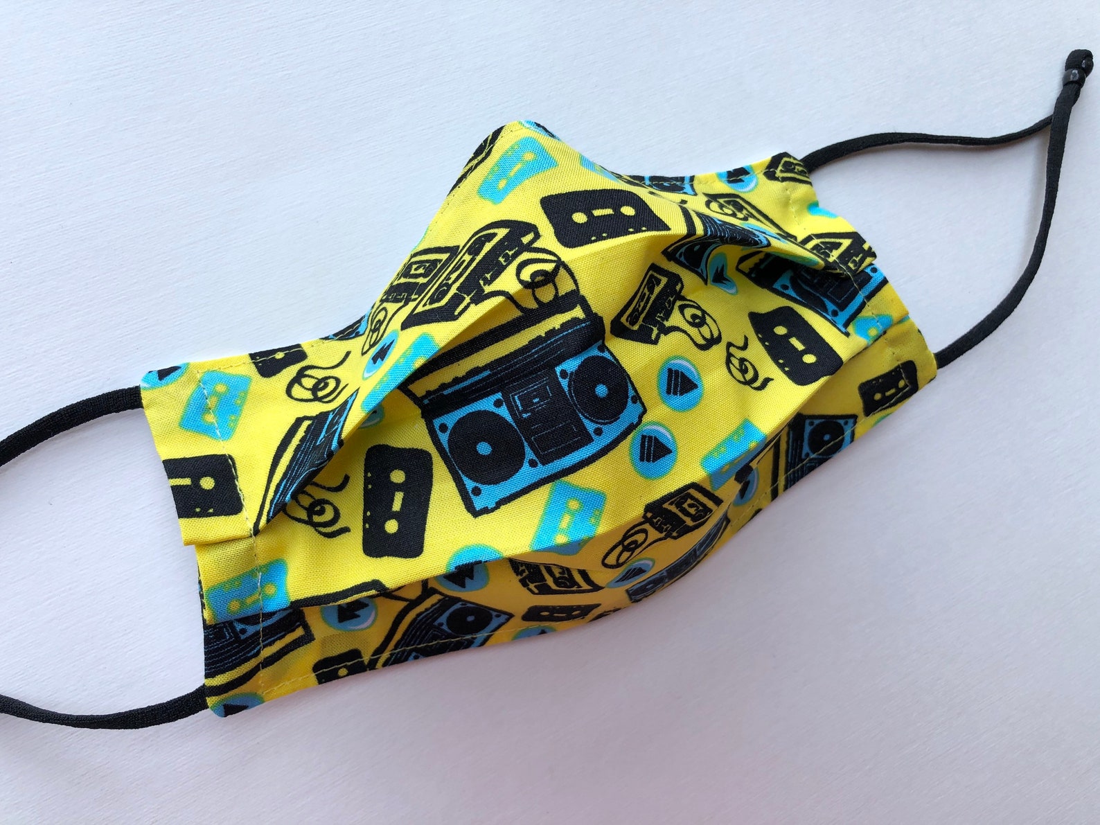 Retro Cassette Mix Tape Face Mask With a Nose Wire & Etsy