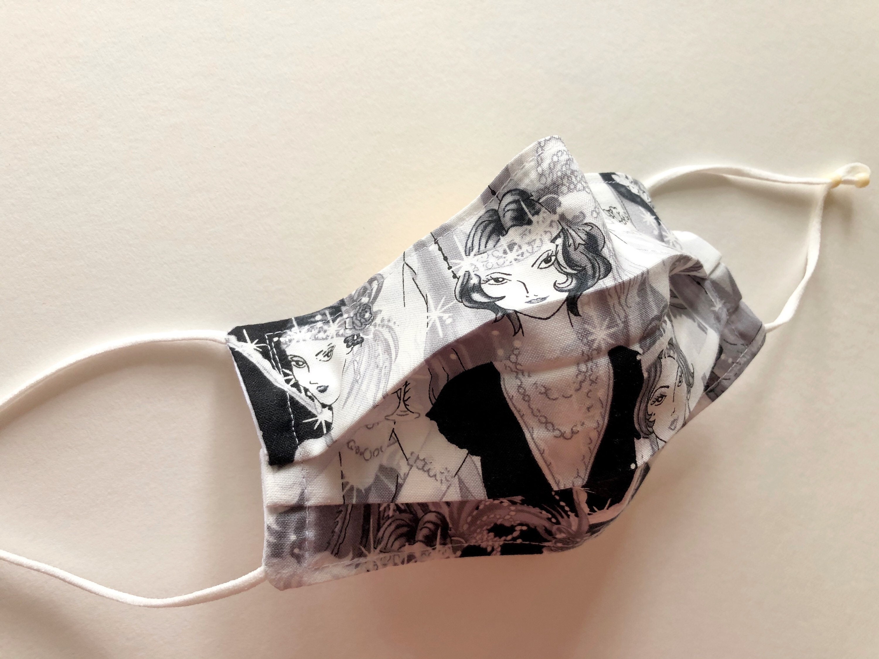 Roaring 2020s Gatsby Gals Flapper Face Mask With Nose - Etsy