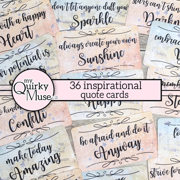 Inspirational Quote Cards, Junk Journal Tags, Affirmation Sayings, Positivity Quotes, Lunch Box Note, Positive Words, Cricut Ready,
