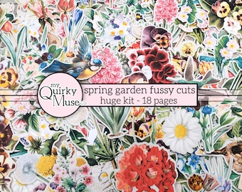 The Spring Botanical Archive | Garden Fussy Cuts & Floral Ephemera Collection