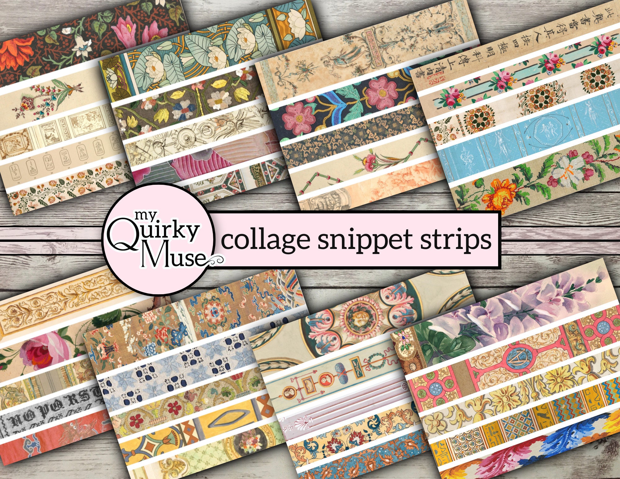 Antique book spine stickers for journaling or scrapbooking –  BluebellHillCrafts