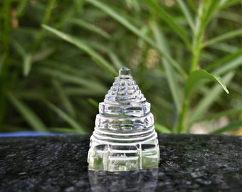 Quartz Crystal Shree Yantra: Vastu Lakshmi Yantra