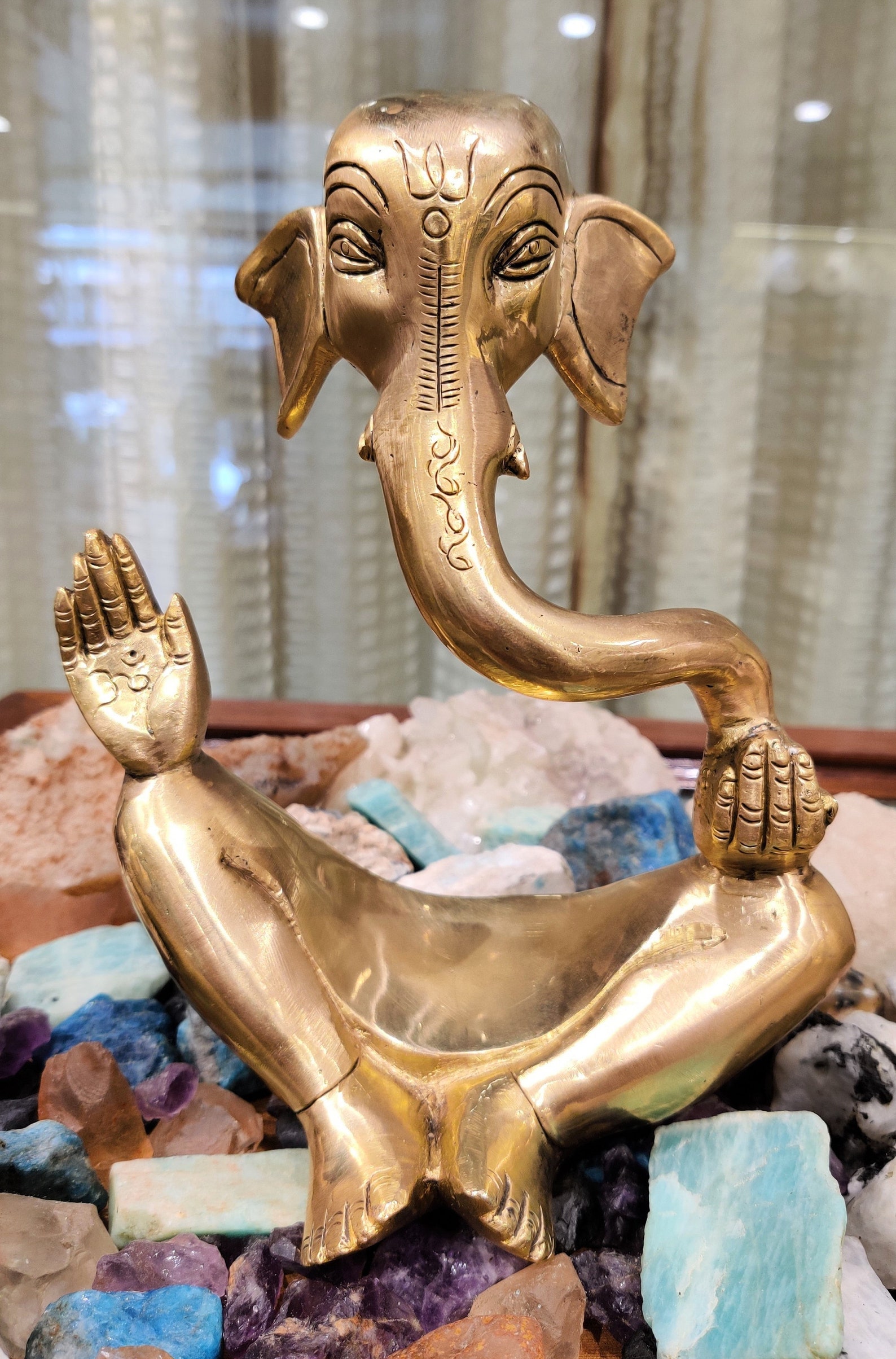 Ganesha Statue 8 inches abstract art Home decor Antique Etsy