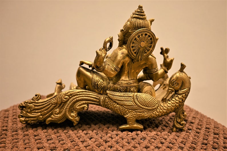 Ganesha on Bed Statue Lord Ganesh Home Decor Antique Etsy