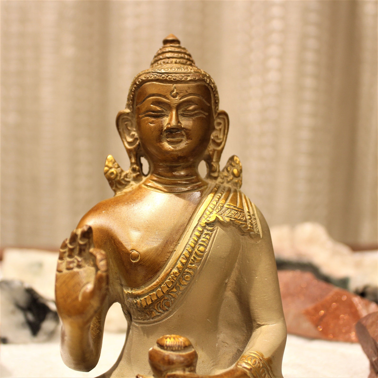 Lord Buddha Statue 15 Cm buddha Brass Statue Bronze Figurine Etsy