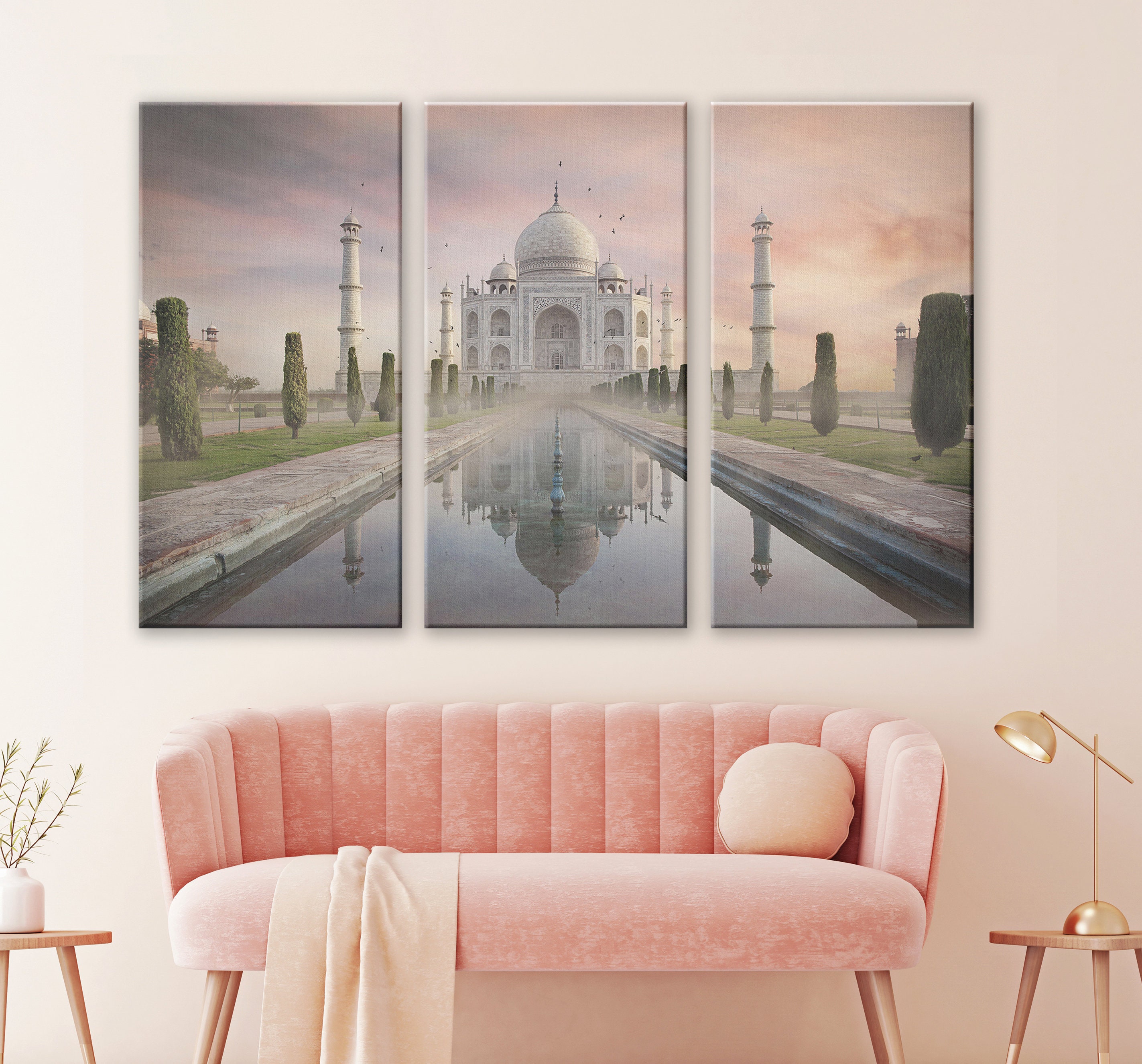 India Wall Art Boho Wall Decor India Art 3 Piece Wall Art - Etsy