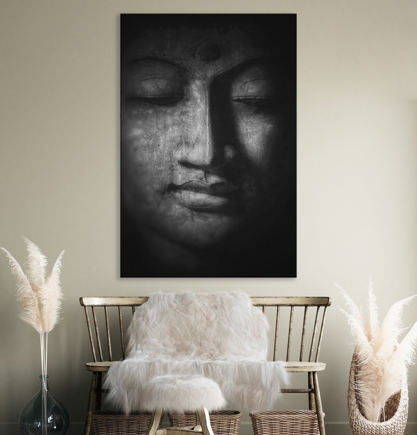 Buddha Wall Art Canvas Prints Buddha Wall Decor Yoga Studio Etsy