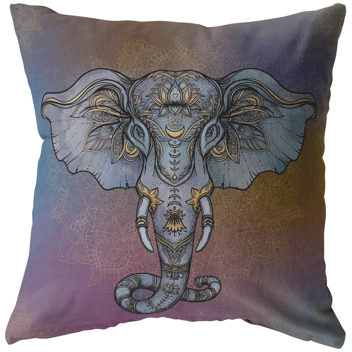 Decorative Throw Pillow _ Elephant 01 Etsy