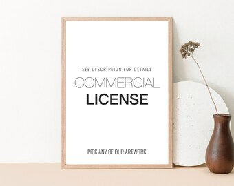 Commercial License for our artworks