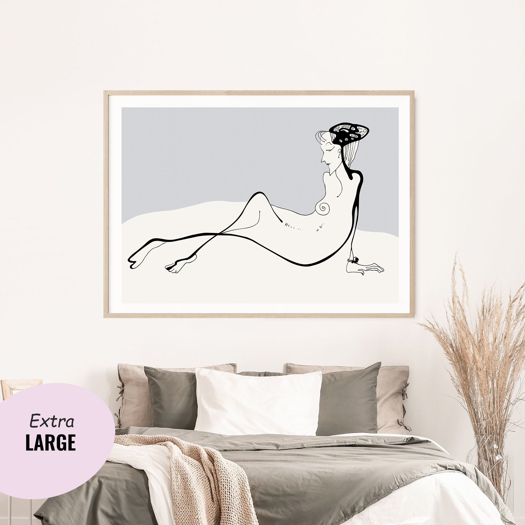 Minimalist Wall Art Extra Large Wall Art Minimalist Drawing Etsy
