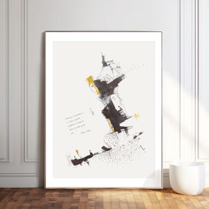 Citazione del libro di Thomas Mann, arte murale ispiratrice, regalo per insegnanti, regalo per amanti dei libri, letteratura classica, regalo per lettori, regali per scrittori