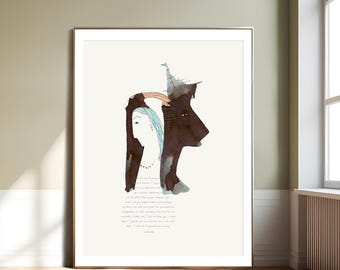 Pride and Prejudice Print: Jane Austen Book Quote Wall Art (Digital Download)
