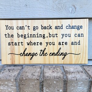 Painted Sign - Pine 6x12 - Natural - Christian Inspirational - God&#39;s Timing - Wood Wall Art Hanging Decor