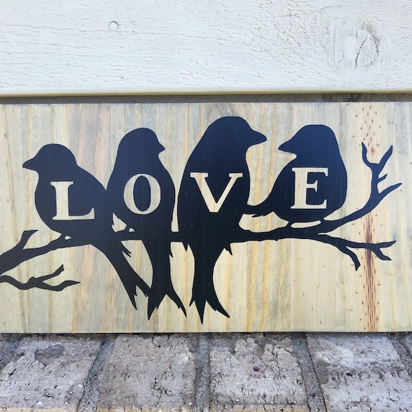 Lovebirds Sign Etsy