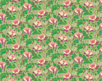 Wild Abandon Wanderlust Aqua by Heather Bailey | FIGO Quilting Cotton | Cotton Fabric by the Half Yard | Modern Quilting Fabric