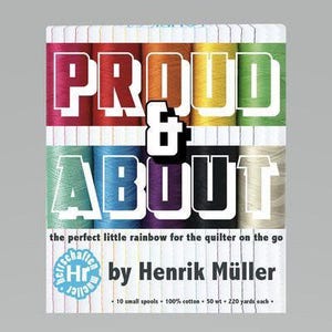 Henrik Muller Proud and About Aurifil 50wt Thread Set | 10-Piece Cotton Thread Collection | Quilting & Sewing Thread