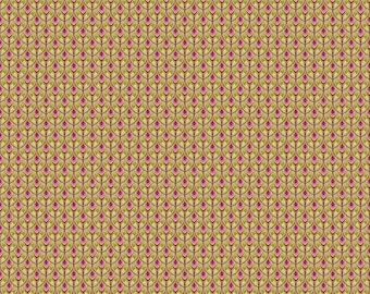 Wild Abandon Swagger Olive by Heather Bailey | FIGO Quilting Cotton | Cotton Fabric by the Half Yard | Modern Quilting Fabric
