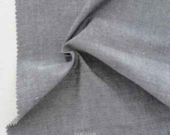 Everyday Chambray in Obsidian | Fableism Fabric | Cotton/Bamboo Blend by the Half Yard | Modern Quilting Fabric