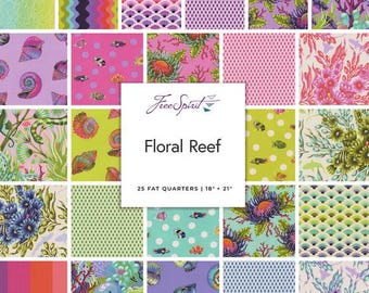 Floral Reef by Tula Pink - 25-piece fat quarter bundle (factory pre-cuts)