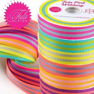 Tula Pink 1” Webbing BTY (7 colors)