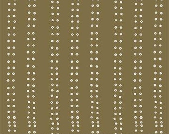 Wild Cottage Dots Olive by Holli Zollinger | FIGO Quilting Cotton | Cotton Fabric by the Half Yard | Modern Quilting Fabric